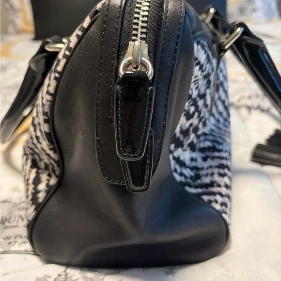 Coach Haley Legacy Leather & Canvas Satchel Bag - Picture 5 of 11